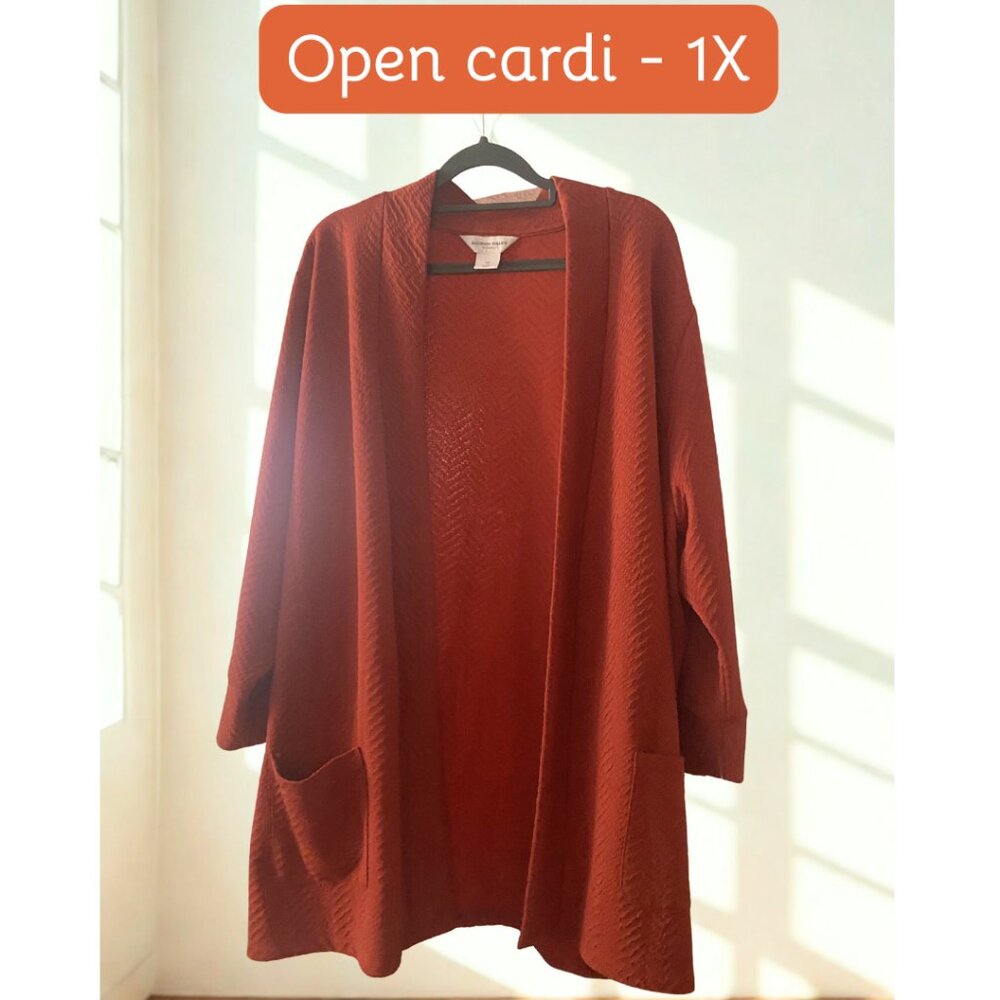 Gorgeous NWT terra cotta cardigan - 1X